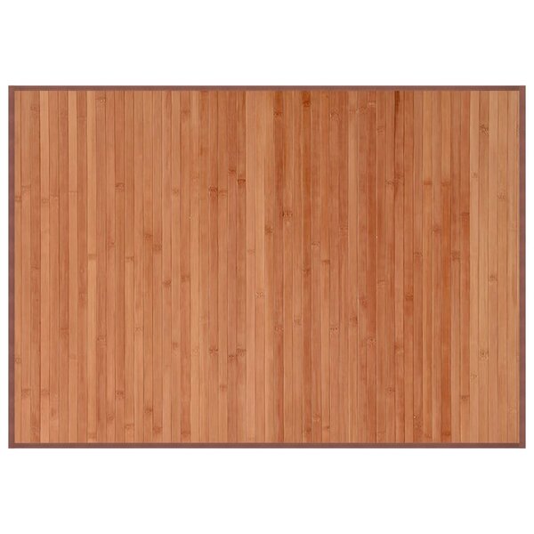 vidaXL Tapis rectangulaire marron 70x100 cm bambou
