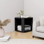 vidaXL Table d'appoint Noir 33x33x34 5 cm Aggloméré