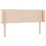vidaXL Tête de lit à LED Cappuccino 147x16x78/88 cm Similicuir