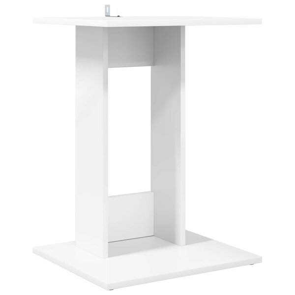 vidaXL Table d'appoint Blanc 45 x 40 x 62 5 cm Bois d'ingénierie