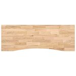 vidaXL Dessus de bureau non traité bois massif de chêne rectangulaire