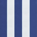 vidaXL Coussin de palette rayures bleues et blanches 80x80x12 cm tissu