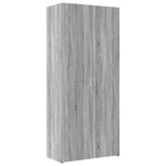 vidaXL Armoire de rangement sonoma gris 80x42 5x225 cm