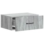 vidaXL Cabinet de chevet mural 2 Pièces Sonoma gris 49 x 34 5 x 20 cm
