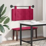 vidaXL Tête de lit suspendue Bordeaux Velours