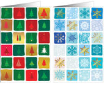 Lot de 10 cartes et enveloppes UNICEF - Couleurs de fêtes