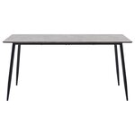 vidaXL Table à manger Gris 160x80x75 cm MDF