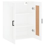 vidaXL Armoire murale blanc 69 5x34x90 cm bois d'ingénierie