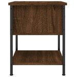 vidaXL Tables de chevet 2 Pièces chêne marron 34x35 5x45 cm