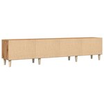 vidaXL Meuble TV chêne artisanal 180x31 5x40 cm bois d'ingénierie