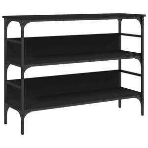 vidaXL Table console noir 100x32x75 cm bois d'ingénierie