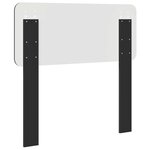 vidaXL Tête de lit Chêne noir 90 cm Bois d'ingénierie