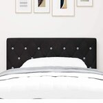 vidaXL Tête de Lit LED avec des lumières à LED Noir 100 cm Velours