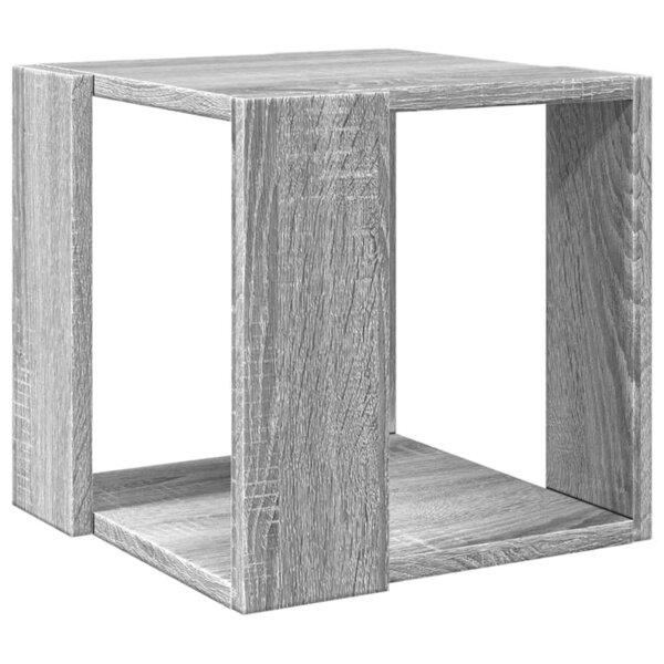 vidaXL Table basse sonoma gris 32x32x30 cm bois d'ingénierie