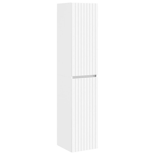 vidaXL Cabinet de Salle de Bain Mural Blanc 33 x 34 5 x 160 cm