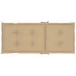 Vidaxl chaises inclinables de jardin 3 pièces avec coussins bois d'acacia