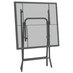 vidaXL Mobilier à dîner de jardin 5 Pièces Maille Métal Anthracite