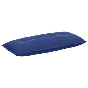 vidaXL Coussin de Dos Bleu police 120 x 50 cm Tissu en velours côtelé