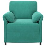 vidaXL Canapé 1 place Turquoise 88 x 83 x 95 cm Velours