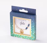 Bracelet julie avec perles bleues