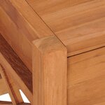 vidaXL Meuble TV 140x40x45 cm Bois de teck
