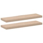 vidaXL Étagères flottantes 2 Pièces 80x23 5x4 cm bois d'ingénierie