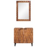 vidaXL Ensembles de salle de bain 2 Pièces Acacia Marron Winish