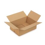 Caisse carton brune simple cannelure raja 43x31x35 cm (lot de 25)