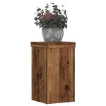 vidaXL Supports pour plantes 2 Pièces vieux bois bois d'ingénierie