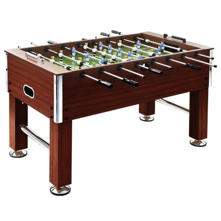 vidaXL Table de football Acier 60 kg 140 x 74 5 x 87 5 cm Marron