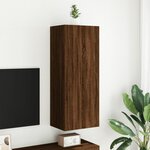 vidaXL Meuble TV mural chêne marron 40 5x30x102 cm bois d'ingénierie