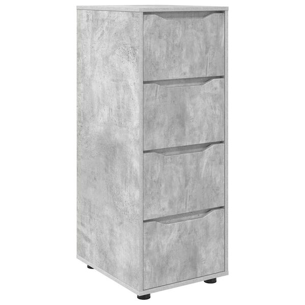 vidaXL Armoire de rangement Gris béton 40 x 48 x 105 cm
