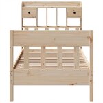 vidaXL Cadre de lit sans matelas 90x200 cm bois de pin massif