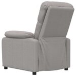 vidaXL Fauteuil inclinable Taupe Tissu