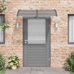 vidaXL Auvent de porte Noir 150x100 cm Polycarbonate