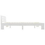 vidaXL Cadre de lit sans matelas blanc 160x200 cm bois de pin massif
