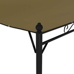 vidaXL Auvent de parasol 3x2 4 m Taupe 180 g/m²