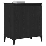 vidaXL Buffet Chêne noir 60 x 35 x 70 cm Bois d'ingénierie