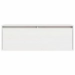 vidaXL Armoire murale Blanc 100x30x35 cm Bois de pin massif