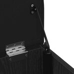 vidaXL Banc de Rangement Chêne noir 42 x 42 x 45 cm Bois d'ingénierie