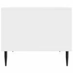 vidaXL Table basse Blanc brillant 90 x 50 x 40 cm Bois d'ingénierie