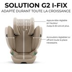 Siège auto Gold Solution G2 I-FIX 3-12 ans - Groupe 2/3 - 100-150 cm PLUS Stone Grey - mid grey