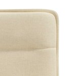 vidaXL Chaises à manger lot de 6 crème tissu