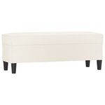 Banc banquette crème 100 x 35 x 41 cm synthétique 02_0010616