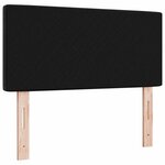 vidaXL Tête de Lit en Velours Argyle Manuel Noir 100 cm Velours