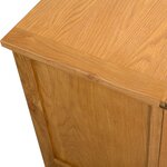 vidaXL Meuble TV 90x35x48 cm bois de chêne massif
