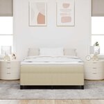 vidaXL Cadre de Lit Vert Clair Gris 160x200 cm Tissu Velours Côtelé