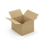Caisse carton brune simple cannelure à montage instantané raja 30x25x20 cm (lot de 20)
