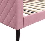 vidaXL Lit de repos rose 100x200 cm velours