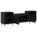 vidaXL Meuble TV Chêne noir 160 x 35 x 55 cm Bois d'ingénierie